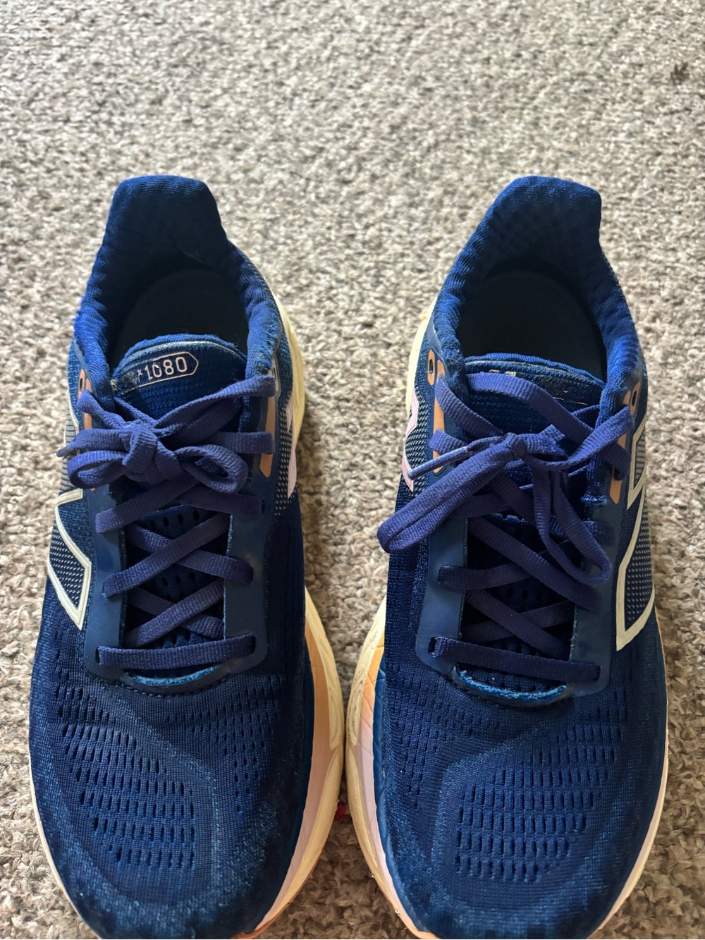 Blue Running Sneakers with White Accents